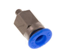 4mm x M 3 Steckverschraubung mit Außengewinde Stahl/POM NBR Kompaktbauweise [2 Stück]