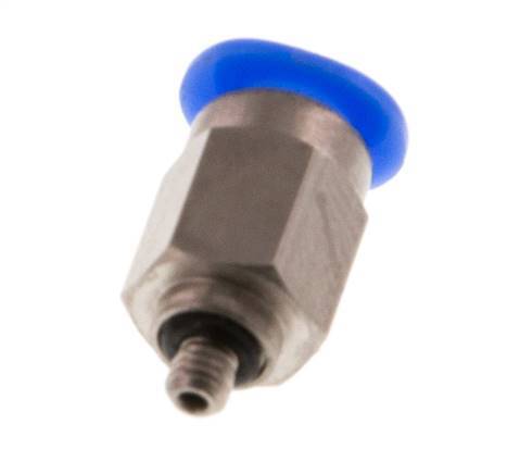 4mm x M 3 Steckverschraubung mit Außengewinde Stahl/POM NBR Kompaktbauweise [2 Stück]