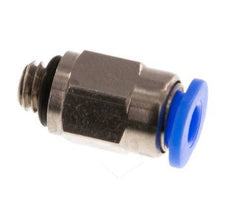 3mm x M 5 Push-in Fitting with Male Threads Brass/POM NBR Compact Design [5 Pieces]