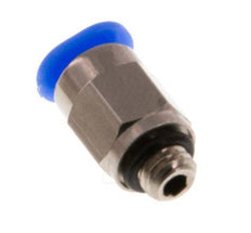 3mm x M 5 Steckverschraubung mit Außengewinde Messing/POM NBR Kompaktes Design [5 Stück]