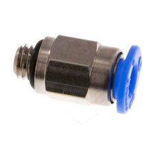 4mm x M 5 Steckverschraubung mit Außengewinde Messing/POM NBR Kompaktes Design [5 Stück]