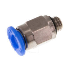 4mm x M 5 Steckverschraubung mit Außengewinde Messing/POM NBR Kompaktes Design [5 Stück]