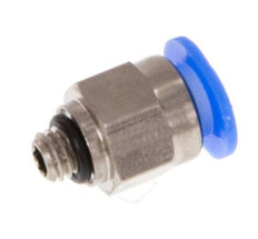 6mm x M 5 Steckverschraubung mit Außengewinde Messing/POM NBR Kompaktes Design [5 Stück]