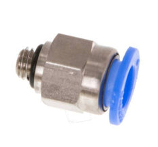 6mm x M 5 Steckverschraubung mit Außengewinde Messing/POM NBR Kompaktes Design [5 Stück]