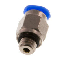 3mm x M 6 Steckverschraubung mit Außengewinde Messing/POM NBR Kompaktes Design [2 Stück]