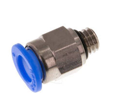 6mm x M 6 Steckverschraubung mit Außengewinde Messing/POM NBR Kompaktbauweise [2 Stück]