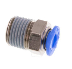 4mm x R1/8'' Steckverschraubung mit Außengewinde Messing/POM NBR Kompaktes Design [5 Stück]