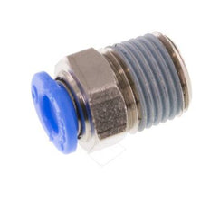 4mm x R1/8'' Steckverschraubung mit Außengewinde Messing/POM NBR Kompaktes Design [5 Stück]