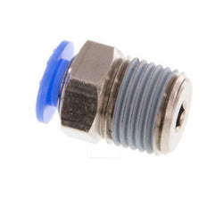 4mm x R1/8'' Steckverschraubung mit Außengewinde Messing/POM NBR Kompaktes Design [5 Stück]