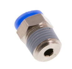 4mm x R1/8'' Steckverschraubung mit Außengewinde Messing/POM NBR Kompaktes Design [5 Stück]