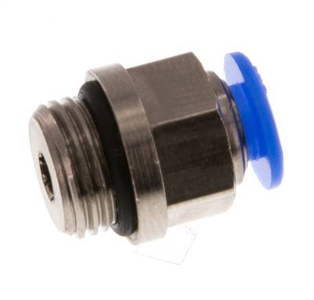 4mm x G1/8'' Steckverschraubung mit Außengewinde Messing/POM NBR Kompaktes Design [5 Stück]