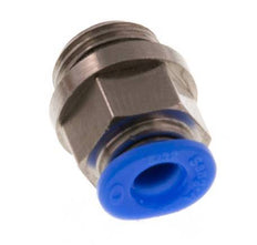 4mm x G1/8'' Steckverschraubung mit Außengewinde Messing/POM NBR Kompaktes Design [5 Stück]
