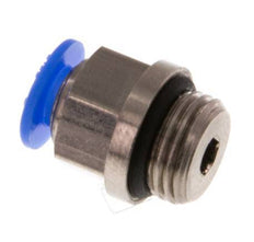 4mm x G1/8'' Steckverschraubung mit Außengewinde Messing/POM NBR Kompaktes Design [5 Stück]