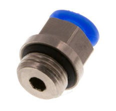 4mm x G1/8'' Steckverschraubung mit Außengewinde Messing/POM NBR Kompaktes Design [5 Stück]