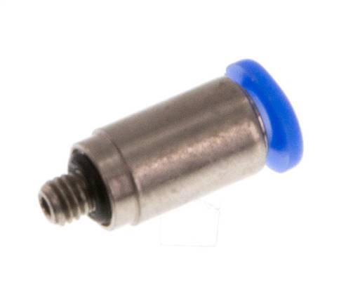 3mm x M 3 Steckverschraubung mit Außengewinde Stahl/POM NBR Innensechskant Kompaktbauweise [2 Stück]