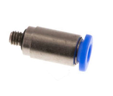 3mm x M 3 Steckverschraubung mit Außengewinde Stahl/POM NBR Innensechskant Kompaktbauweise [2 Stück]