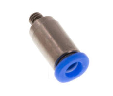 3mm x M 3 Steckverschraubung mit Außengewinde Stahl/POM NBR Innensechskant Kompaktbauweise [2 Stück]