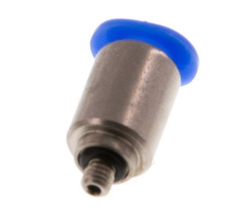 4mm x M 3 Steckverschraubung mit Außengewinde Stahl/POM NBR Innensechskant Kompaktbauweise [2 Stück]