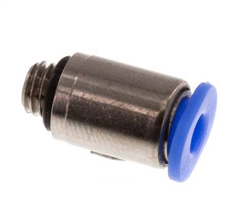 3mm x M 5 Steckverschraubung mit Außengewinde Messing/POM NBR Innensechskant Kompaktbauweise [5 Stück]