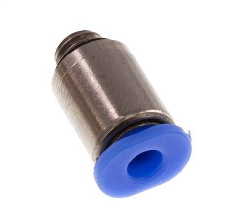 3mm x M 5 Steckverschraubung mit Außengewinde Messing/POM NBR Innensechskant Kompaktbauweise [5 Stück]