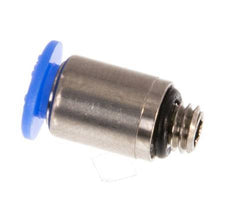 4mm x M 5 Steckverschraubung mit Außengewinde Messing/POM NBR Innensechskant Kompaktbauweise [5 Stück]