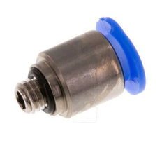 6mm x M 5 Steckverschraubung mit Außengewinde Messing/POM NBR Innensechskant Kompaktbauweise [5 Stück]