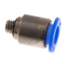 6mm x M 5 Steckverschraubung mit Außengewinde Messing/POM NBR Innensechskant Kompaktbauweise [5 Stück]