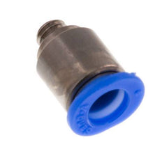 6mm x M 5 Steckverschraubung mit Außengewinde Messing/POM NBR Innensechskant Kompaktbauweise [5 Stück]