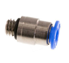 4mm x M 6 Steckverschraubung mit Außengewinde Messing/POM NBR Innensechskant Kompaktbauweise [2 Stück]