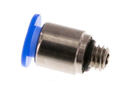 6mm x M 6 Steckverschraubung mit Außengewinde Messing/POM NBR Innensechskant Kompaktbauweise [2 Stück]