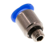 6mm x M 6 Steckverschraubung mit Außengewinde Messing/POM NBR Innensechskant Kompaktbauweise [2 Stück]