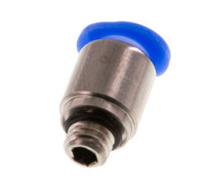 6mm x M 6 Steckverschraubung mit Außengewinde Messing/POM NBR Innensechskant Kompaktbauweise [2 Stück]