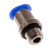 4mm x M 7 Steckverschraubung mit Außengewinde Messing/POM NBR Innensechskant Kompaktbauweise [5 Stück]