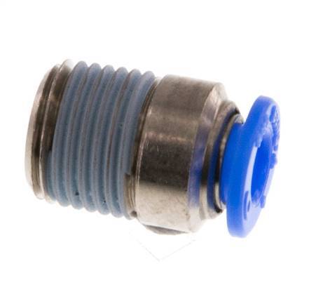 4mm x R1/8'' Steckverschraubung mit Außengewinde Messing/POM NBR Innensechskant Kompaktbauweise [5 Stück]