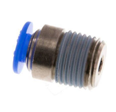 4mm x R1/8'' Steckverschraubung mit Außengewinde Messing/POM NBR Innensechskant Kompaktbauweise [5 Stück]