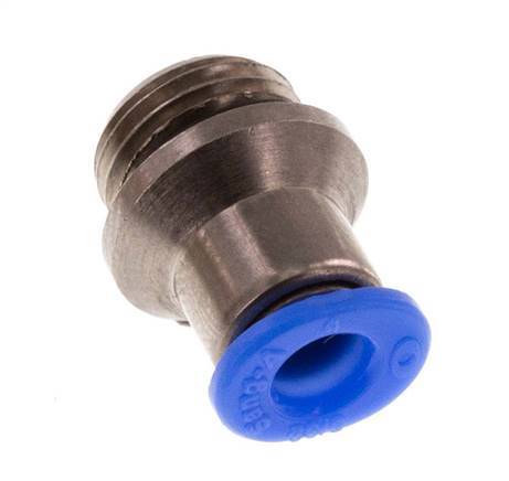 4mm x G1/8'' Steckverschraubung mit Außengewinde Messing/POM NBR Innensechskant Kompaktbauweise [5 Stück]