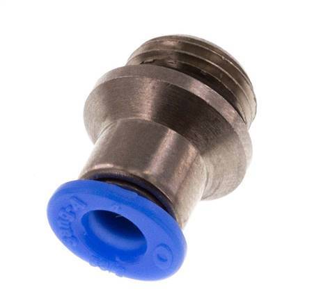 4mm x G1/8'' Steckverschraubung mit Außengewinde Messing/POM NBR Innensechskant Kompaktbauweise [5 Stück]
