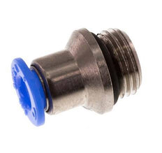 4mm x G1/8'' Steckverschraubung mit Außengewinde Messing/POM NBR Innensechskant Kompaktbauweise [5 Stück]