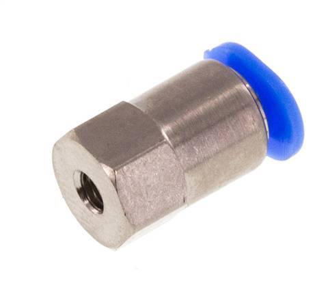 3mm x M 3 Steckverschraubung mit Innengewinde Stahl/POM NBR Kompaktbauweise [5 Stück]