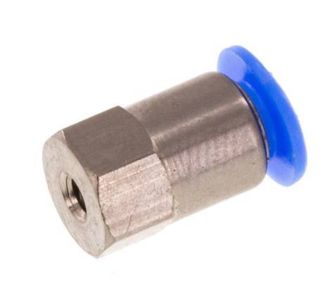 4mm x M 3 Steckverschraubung mit Innengewinde Stahl/POM NBR Kompaktbauweise [2 Stück]