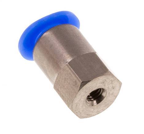 4mm x M 3 Steckverschraubung mit Innengewinde Stahl/POM NBR Kompaktbauweise [2 Stück]