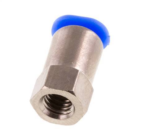 3mm x M 5 Steckverschraubung mit Innengewinde Messing/POM NBR Kompaktbauweise [2 Stück]