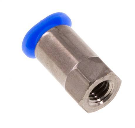 4mm x M 5 Steckverschraubung mit Innengewinde Messing/POM NBR Kompaktbauweise [2 Stück]