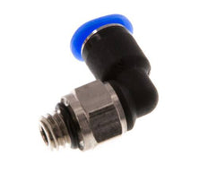 4mm x M 6 90deg Elbow Push-in Fitting with Male Threads Brass/PBT NBR Short Sleeve Rotatable Compact Design [2 Pieces]