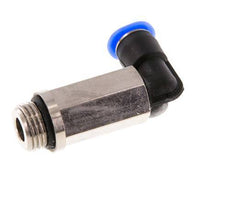 4mm x G1/8'' 90deg Winkel-Steckverschraubung mit Außengewinde Messing/PBT NBR Lange Hülse Drehbares Kompaktdesign [2 Stück]