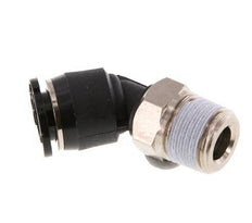 6mm x R1/8'' 45° Winkel-Steckverschraubung mit Außengewinde Messing/PBT NBR Kompakte Ausführung