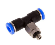 3mm x M 3 Inline T-Stück Steckverschraubung mit Außengewinde Stahl/PBT NBR Drehbares Kompaktdesign [2 Stück]