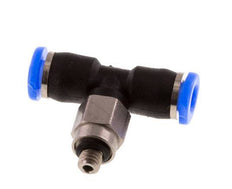 3mm x M 3 Inline T-Stück Steckverschraubung mit Außengewinde Stahl/PBT NBR Drehbares Kompaktdesign [2 Stück]