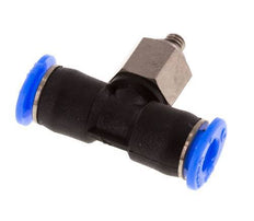 4mm x M 3 Inline T-Stück Steckverschraubung mit Außengewinde Stahl/PBT NBR Drehbares Kompaktdesign [2 Stück]