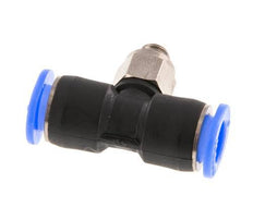 6mm x M 5 Inline T-Stück Steckverschraubung mit Außengewinde Messing/PBT NBR Drehbares Kompaktdesign [2 Stück]